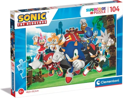Пазл Clementoni: SuperColor — Sonic the Hedgehog / Соник (104 элемента) — 27159