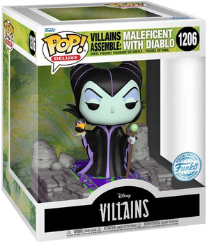 Фігурка Малефісента з Діабло — Funko Pop! DELUXE: DISNEY VILLAINS ASSEMBLE — MALEFICENT WITH DIABLO #1206