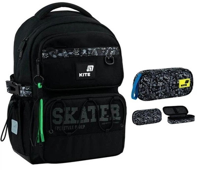 Рюкзак шкільний + пенал Kite Education Skater K26-1022M-2