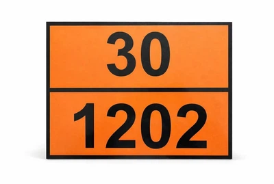 Таблица ADR двухсторонняя 30/1202 (Дизель) – 33/1203 (Бензин), 30×40 см