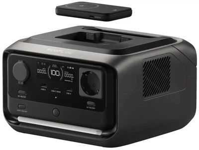 Зарядна станція EcoFlow RIVER 3 Plus Wireless / 600 Вт / 286 Вт⋅год / LiFePO4 (EFRIVER3PLUS-W-EU-CBOX)