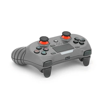 Геймпад Brazzers S8-P бездротовий для PS4 Wireless DOUBLE-motor vibration 4, роз'єм для навушників, LED light bar, Silver, 3.7V, 600mAh, Blister-box (UG-39240)