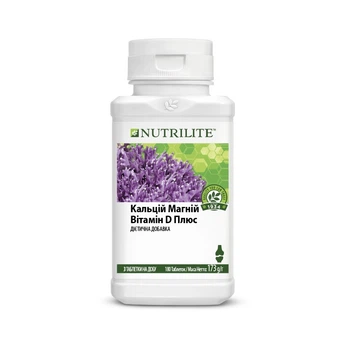 Nutrilite Кальцій Магній вітамін D плюс, 180 таб. Амвей