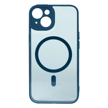 Противоударный Чехол Baseus Frame Series Magnetic Case+Glass 0.22mm для iPhone 14 ARJT020003 Blue