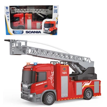 Игрушка машина Автомодель серии Big Truck – ПОЖАРНАЯ МАШИНА SCANIA (свет, звук, вода)