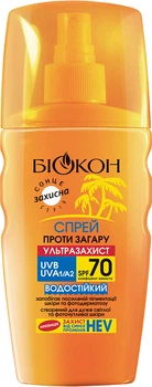 Cпрей проти засмаги Біокон Cпрей SPF 70 160 мл