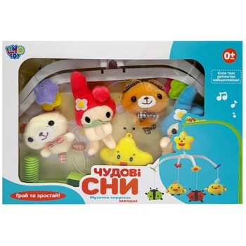 Музыкальный мобиль на кроватку "Прекрасные сны" Limo Toy D089-90-5 заводная