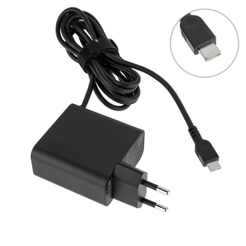 Блок питания (зарядка) Lenovo 20V, 3.25A, 65W, USB Type C, Black, ADLX65UDGE2A Original Б/У