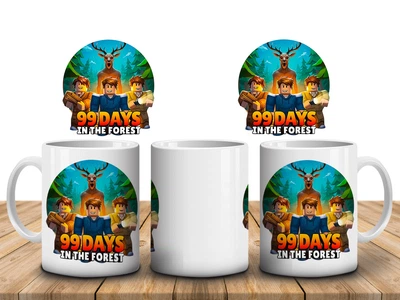 Кружка з принтом Roblox 99 day, 330мл -3