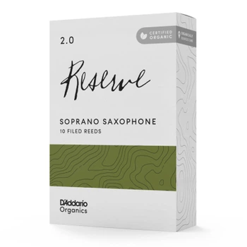 Трость для саксофона D'Addario Organic Reserve - Soprano Sax #2.0 - 10 Pack (ODIR1020)