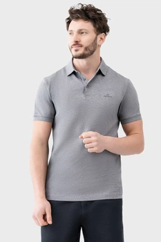 Футболка-поло AVECS сіра з трикотажу Double Face 30591/14 2XL