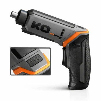 Акумуляторна електрична викрутка KOMAX KO-40, міні пістолетна, з набором насадок (12 біт + 2 свердла + 9 торцевих головок + гнучкий вал + подовжена біта + магнітний тримач)