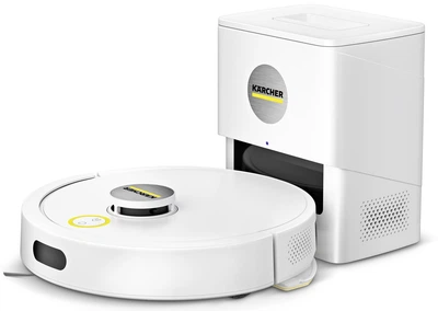 Робот-пилосос karcher RVC 3 Comfort, h=0.97см, вологе прибирання, конт пил -0.24л, вода -0.28л, автон. робота до 130хв, Bluetooth зарядна станція , білий