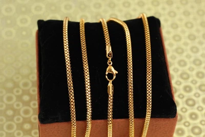Цепь Xuping Jewelry Рогожка 50 см 3 мм золотистая