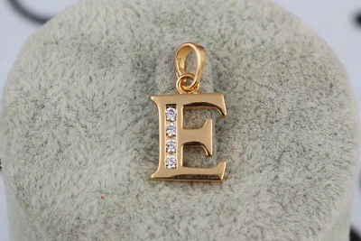 Кулон Xuping Jewelry літера Е 1,5 см золотистий