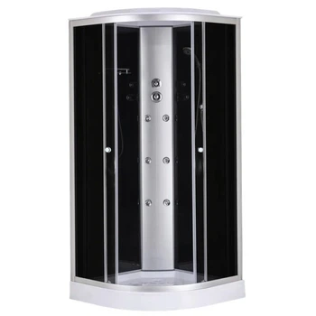 Гидромассажный бокс Mixxus STRONG SBH02-90x90x215-GR SATIN низкий поддон