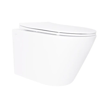 Унітаз підвісний Qtap Swan безобідковий з сідінням Soft-close QT16335180W