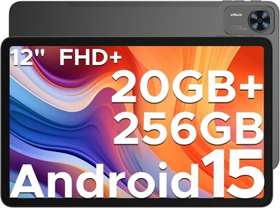 Планшет 12" Full HD DOOGEE T36 8+12/256ГБ 4G 2-SIM 8 ядер Android 15 8800 mAh Черный Б/В