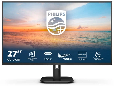 Монітор 27" Philips 27E1N1300A Full HD IPS 100 Гц Б/В