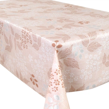 Клейонка для столу на тканинній основі Style MA-5550G рулон 1.4х20 м Бежевий