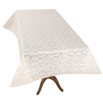 Клеенка ПВХ ажурная в рулоне Lace MA-5738 1.37х20 м Белый