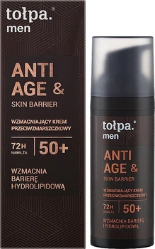 Зміцнюючий крем проти зморшок Tolpa Men Anti Age & SKIN Barrier 50+ 50 мл (5903900965118)