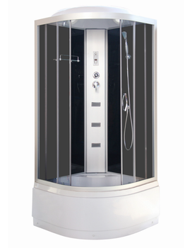 Душовий бокс Vivia Glory 95 R 90×90×220, високий піддон, сатиновий профіль