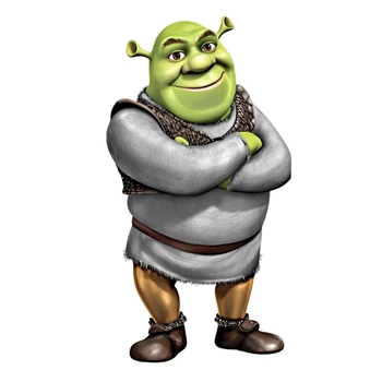 Ростовая наклейка "Зеленый Шрек. Shrek" 80 см - без контурной обрезки