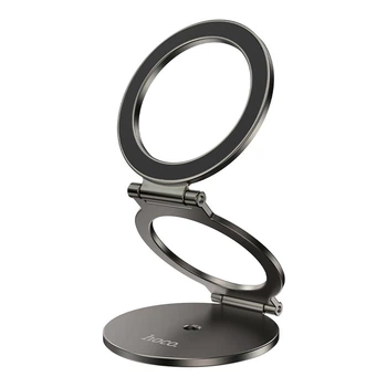 Автомобільний тримач Hoco H102 Whale magnetic ring holder (multi-scene) Black