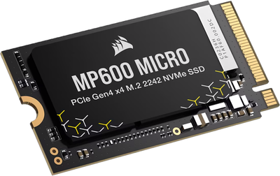 SSD диск Corsair MP600 Micro 1TB PCIe 4.0 (Gen4) x4 NVMe M.2 2242 (CSSD-F1000GBMP600MCR2)