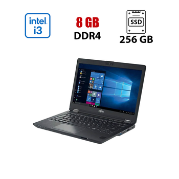 Нетбук Fujitsu Lifebook U729 / 12.5" (1920x1080) IPS / Intel Core i3-8130U (2 (4) ядра по 2.2 - 3.4 GHz) / 8 GB DDR4 / 256 GB SSD M.2 / Intel UHD Graphics 620 / WebCam б/у