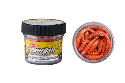 Cиликон Berkley PowerBait Power Honey Worm 2.5см 60г, цвет: Orange/Scales (4322019008)