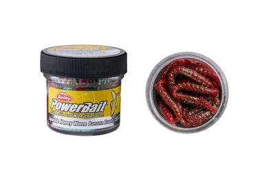 Cиликон Berkley PowerBait Power Honey Worm 2.5см 60г, цвет: Red/Scales (4322019006)