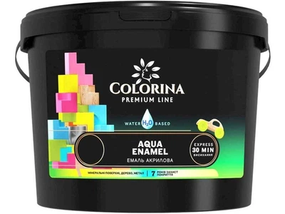 Емаль акрилова COLORINA 0,9 капучино AQUA ENAMEL шовковисто-матовий