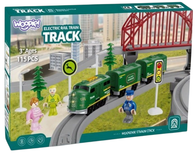 Kolejka elektryczna Woopie Lokomotywa Cargo 128 elementów (5906280657475)