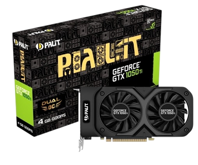 Відеокарта GeForce GTX 1050 Ti 4GB Palit Dual OC (NE5105TS18G1-1071D) Б/В