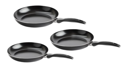 Zestaw patelni Vita Verde Expert 20 cm + 24 cm + 28 cm czarny 3 szt (4895156675297)