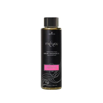 Масажна олія Sensuva - Me&You Pink Grapefruit & Vanilla Bean (125 мл) з феромонами