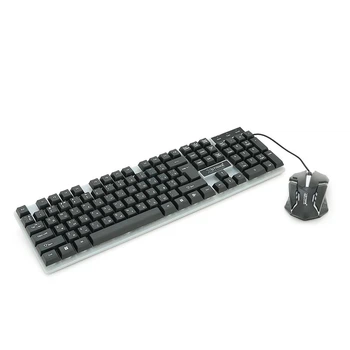 Комплект провідний KB+Mouse XSTRIKE X-1014, USB, RGB підсвічування, (Eng/Укр/Pyc), Black/White, Box (UG-44300)
