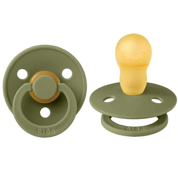 Пустышка BIBS 18+m Colour Olive Хаки