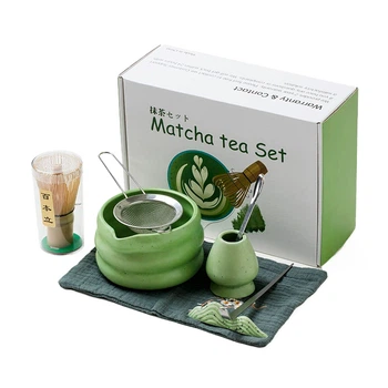 Набор Matcha Lesko SD5458 Green для приготовления чая матча 7 предметов