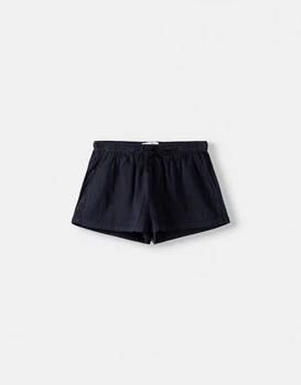 Подростковые шорты для девочки Bershka 164 размер черные 8336019401