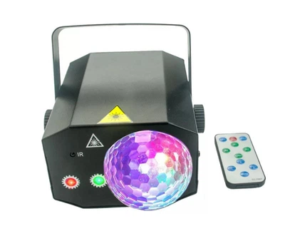 Световой прибор для светового шоу 2 в 1 Magic Laser RGB, лазер, Derby LED
