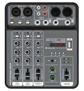 Микшерный пульт с USB MP3 плеером DJACK A-4USB