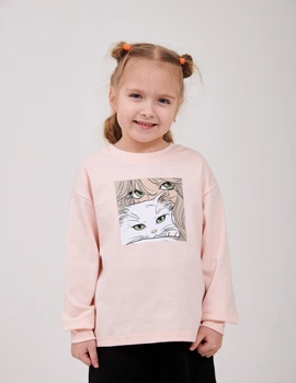 Свитшот для девочки SMIL 116754-1 Бледно-розовый р.80