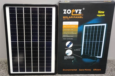 Портативна компактна сонячна панель ZOPVZ ZO-712 12W 6V USB для зарядки телефону та PowerBank для кемпінгу та подорожей