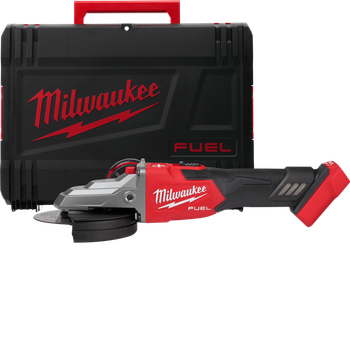 Шлифмашина угловая - болгарка аккумуляторная MILWAUKEE M18FSAGF125XB-0X, диаметр 125мм (антивибрационная боковая рукоятка,