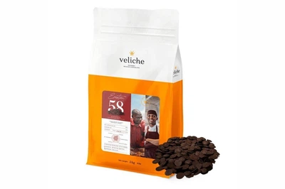 Шоколад бельгійський темний Veliche 58%, 0,5 кг