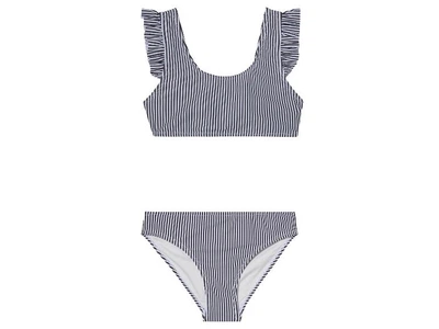 Купальник раздельный (топ и плавки) для девочки Pepperts LYCRA® 473716 146-152 см (10-12 years) черный, белый