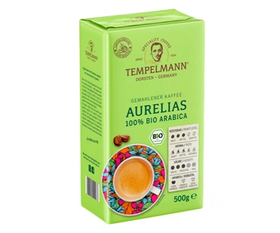 Кофе молотый Tempelmann Aurelias BIO 500г